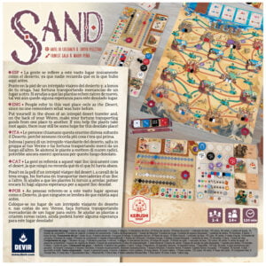 SAND Capa Caixa Jogo de TAbuleiro 2
