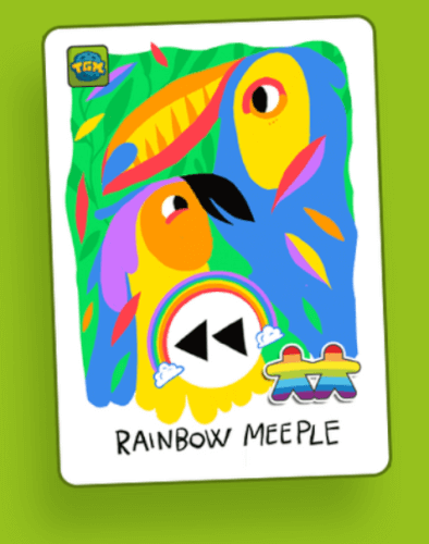 Dogo Dash Retroceder (Rainbow Meeple)