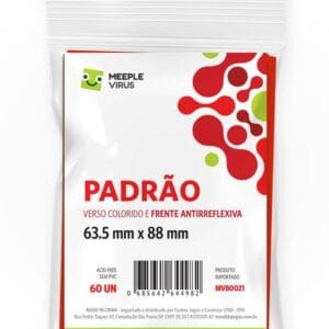 Sleeves Padrão Vermelho 63,5 x 88 (Verso Colorido)