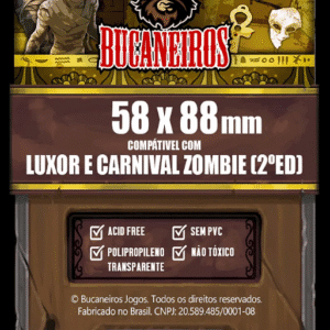 Sleeve Customizado para Courtisans Luxor Carnival Zombie (58 x 88)