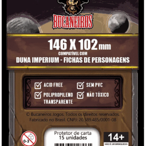 Sleeve Customizado para Duna Imperium - Fichas de Personagens (146 x 102)