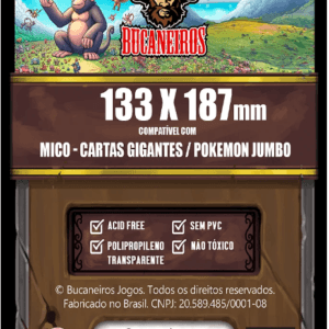Sleeve Customizado para Mico Cartas Gigantes / Pokémon Jumbo (133 x 187)