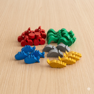 Kit Recursos em madeira Wingspan