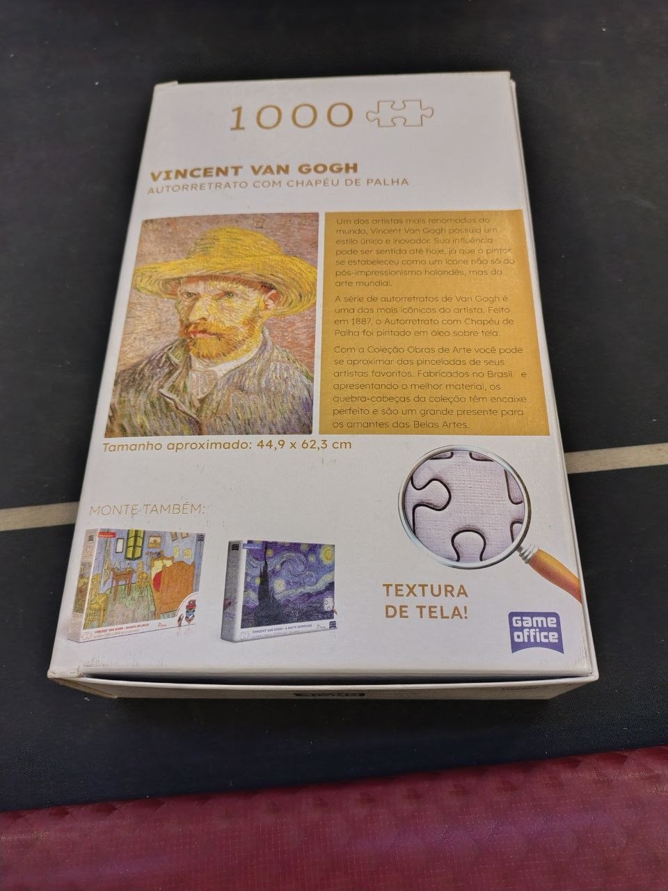 Quebra cabeça van Gogh chapéu de palha 1000 Peças - Imagem 3