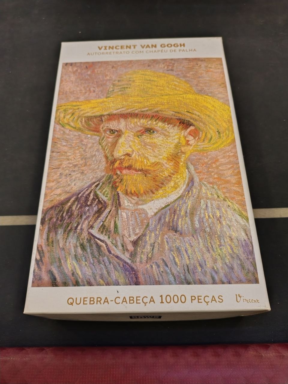 Quebra cabeça van Gogh chapéu de palha 1000 Peças - Imagem 4